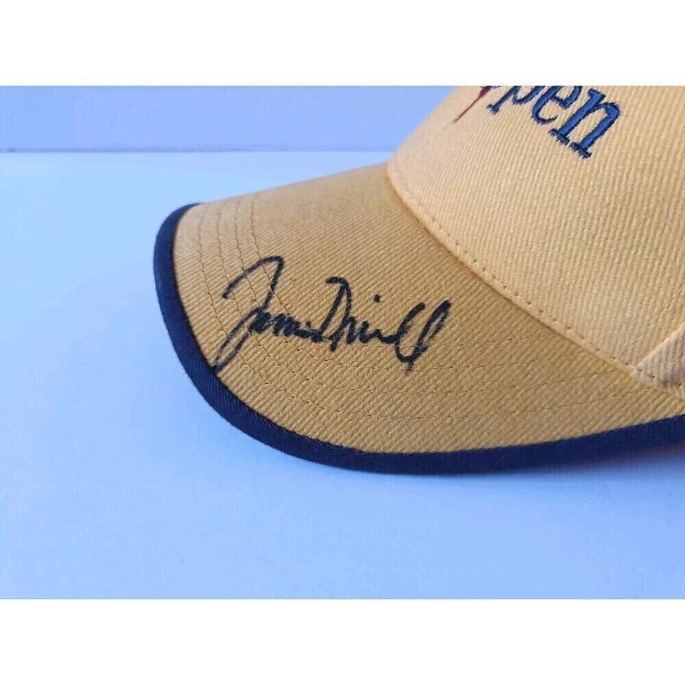 PGA Tour Golf Hat Men's Adjustable Autographed Yellow Embroidered - Picture 5 of 10